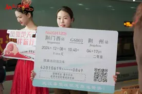 今朝圆梦！荆荆高铁正式开通运营图片