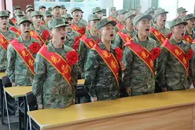 福建各地欢送新兵入伍图片
