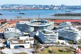 大泽湖·海归小镇研发中心（一期）建设进入扫尾阶段图片
