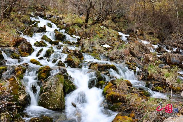 四川茂县松坪沟景区层林尽染 美景如画