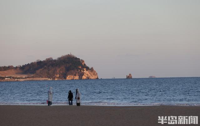 夕阳美景 驻足拍照