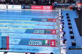 潘展乐获游泳世界杯男子100米自由泳银牌图片