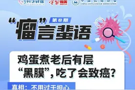 瘤言蜚语｜鸡蛋煮老后有层“黑膜”，吃了会致癌？图片
