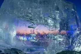 五大连池湖上出现“冰泡湖”，画面太美图片