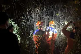情侣爬“野山”迷路被困，无人机搜救变“坐标”悬停上空，消防员根据指引成功营救图片