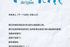 电影《下一个台风》撤离清明档图片