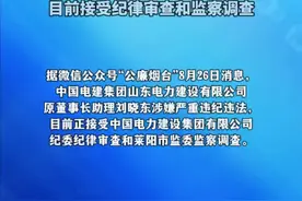 烟台纪委监委最新通报，中国电建集团山东电力建设有限公司原董事长助理刘晓东涉嫌严重违纪违法，目前接受纪律审查和监察调查图片