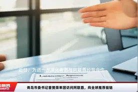 青岛市委书记曾赞荣率团访问阿联酋，向全球推荐能链视频封面