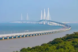 黄茅海跨海通道通车珠海至江门车程缩至30分钟左右图片