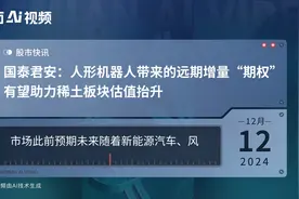 国泰君安：人形机器人带来的远期增量“期权”有望助力稀土板块估值抬升视频封面