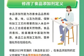 食品添加剂最新标准今起实施图片