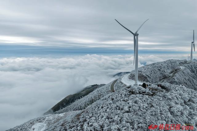 冰雪世界 银装素裹——怀化冬日现雾凇景观绝美如画
