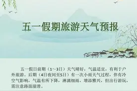 济南发布五一假期旅游天气预报，假期“尾巴”有小雨图片