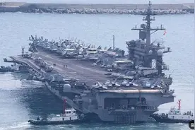 美国第二艘航母抵达中东，部署双航母打击群意欲何为？图片