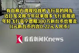 台飞行员喊话：“宁赔300万也要走！”图片