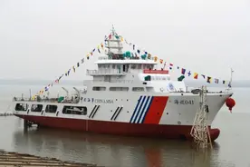 海事系统最大最强溢油回收船下水，中国船舶集团第七〇八研究所研发设计图片