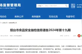 山东省烟台市食品安全抽检信息通告2024年第十九期图片