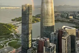 深圳上空，惊现双彩虹！图片