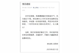 山东一小学3名学生被高空坠物砸伤，官方通报：遭遇11级大风，已致1人遇难图片