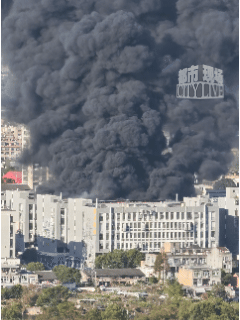 浙江台州一鞋业园内突发大火