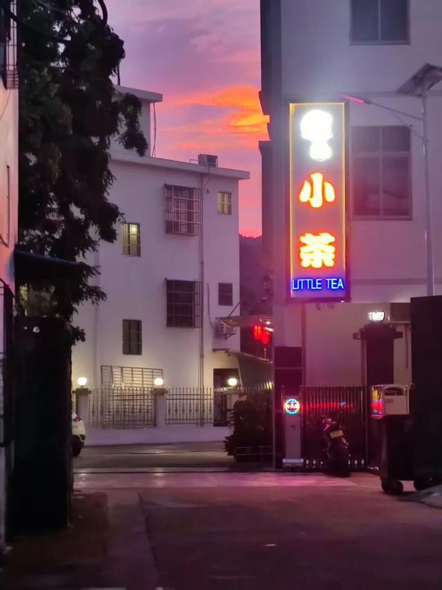 下过雨的夏天傍晚