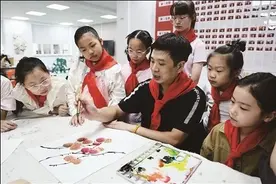 两兄弟的社区绘画公益课图片