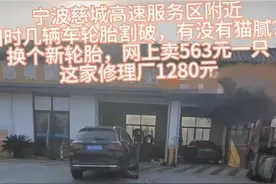 加个油轮胎没气了，旁边汽修店高价轮胎只换不修，车主吐槽后退款图片