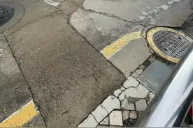 深圳一居民称地铁施工致小区地面沉降 施工方：安全可控图片