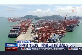今年前7个月 前海合作区内口岸进出口总值超万亿元图片
