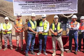 中企承建沙特新未来城隧道支洞项目顺利完工图片