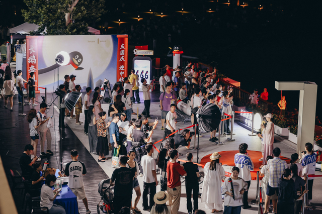 国庆中秋假期，深圳上演“长鹅奔‘粤’”引市民围观