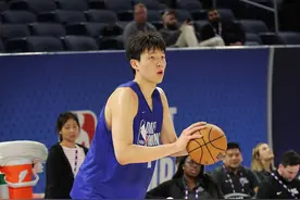 NBA选秀拼劲十足！杨瀚森联合试训体测数据公布，手掌第二大图片
