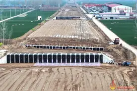 沿黄高速公路民权至兰考段有序推进图片