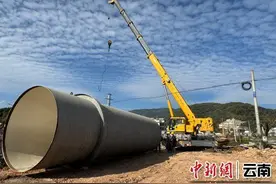 滇中引水何官营倒虹吸顺利下穿玉通高速图片