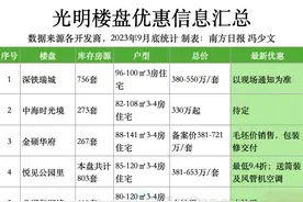 国庆看房指南①｜光明10盘：有楼盘推95折优惠，总价237万起图片