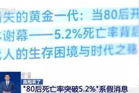 “80后死亡率突破5.2%”错得离谱！源头可能是AI运算偏差图片