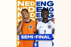 荷兰和英格兰迎大赛第4次交手，大赛淘汰赛首次交手图片