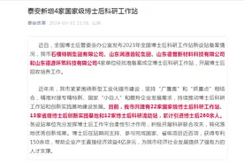 泰安新增4家博士后科研工作站，花落这四家企业！图片
