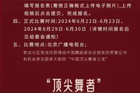 “顶尖舞者”北京分赛区官方海报发布图片
