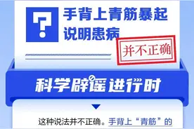 手背上青筋暴起说明患病？图片
