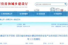 四川省住房和城乡建设厅关于印发《四川省住房城乡建设系统安全生产治本攻坚三年行动方案（2024—2026年）》的通知图片