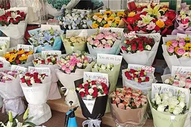 “520”点燃“浪漫经济” 西安鲜花消费持续升温图片