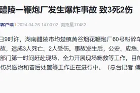 突发！湖南醴陵一鞭炮厂爆炸，致3死2伤图片