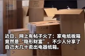 热闻|二手平台上，电视纸箱竟然卖到500元！网友惊呼：那么值钱？！早知道留着了……图片
