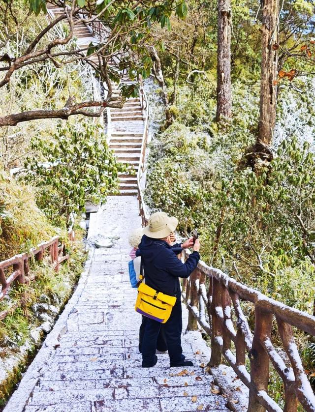 秋假封神目的地！瓦屋山飘雪啦！美到不想回家~