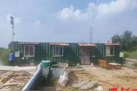 青岛西海岸新区红石崖街道执法中队：强力拆除违建，保障项目进场图片