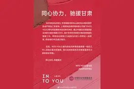 INTOYOU向甘肃等受灾地区捐款20万元，用于驰援地震救灾工作图片