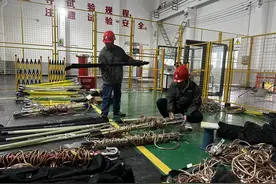河南富达输电公司：配合开展安全工器具集中试验检查工作图片