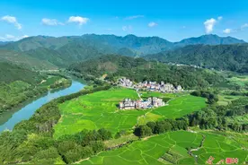 夏日乡村风景秀美图片