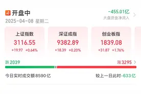 三大股指上涨  盘中震荡翻红图片